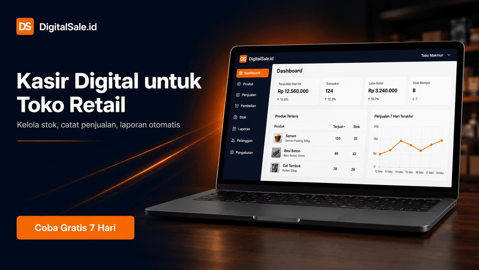 Kasir Digital untuk Toko Retail
